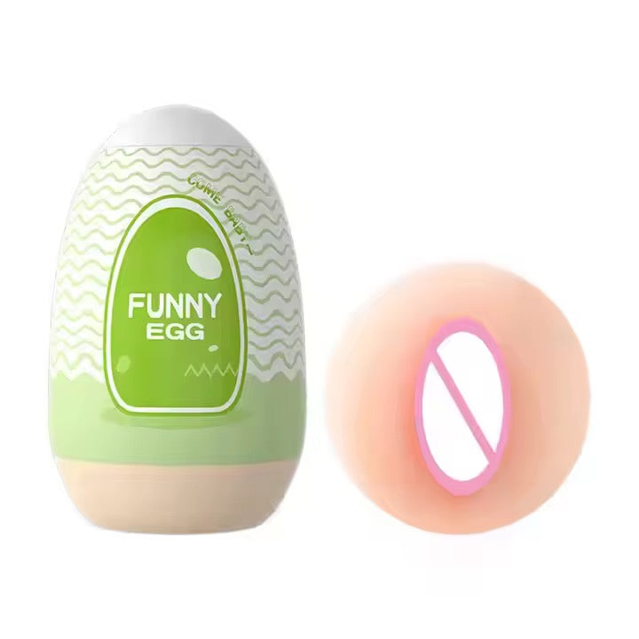 Mini masturbateur “Funny Egg” en TPE souple – Œuf de plaisir portable pour homme