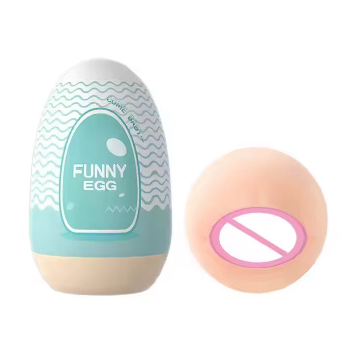 Mini masturbateur “Funny Egg” en TPE souple – Œuf de plaisir portable pour homme