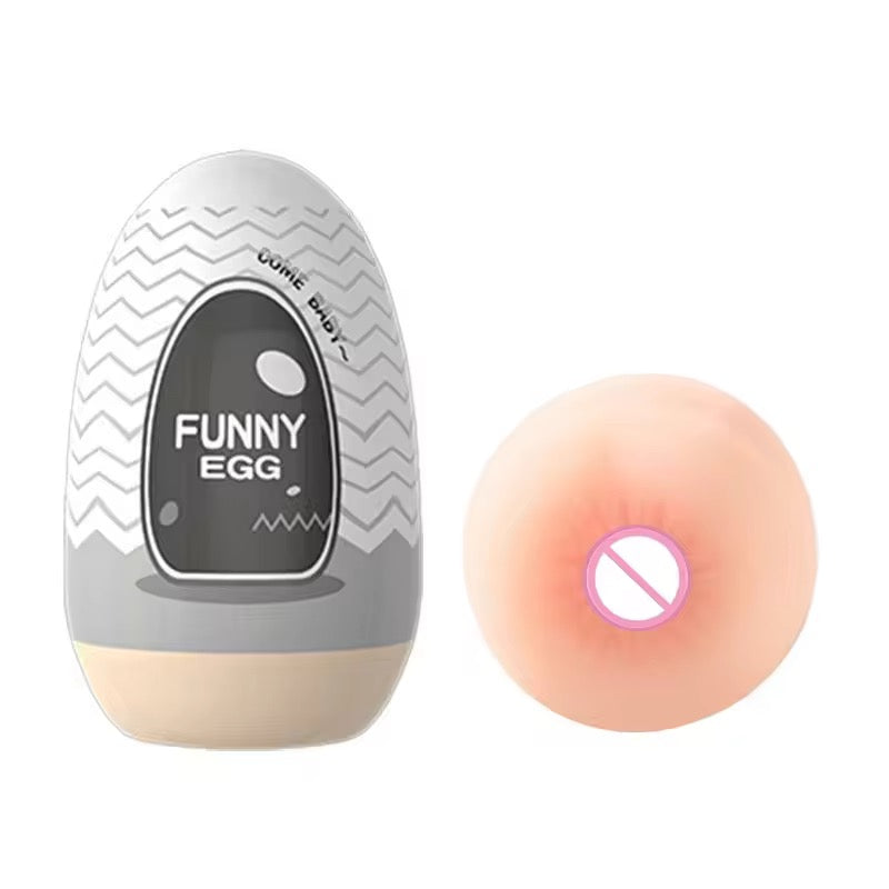 Mini masturbateur “Funny Egg” en TPE souple – Œuf de plaisir portable pour homme