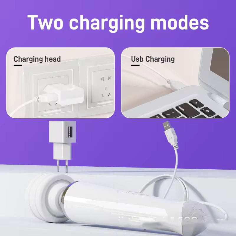 Vibrateur Wand Multifonction – Appareil de Massage Puissant à Plusieurs Vitesses