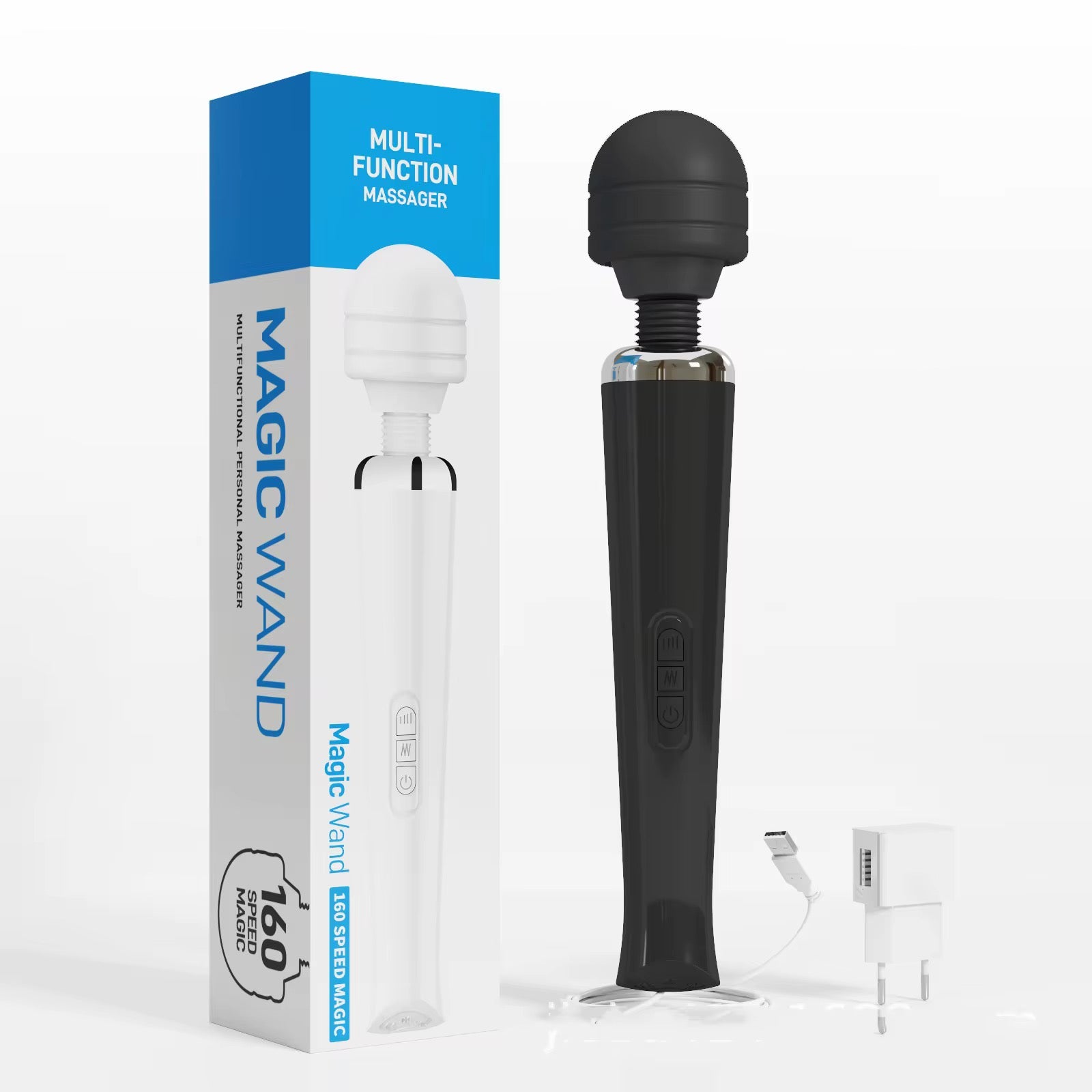 Vibrateur Wand Multifonction – Appareil de Massage Puissant à Plusieurs Vitesses